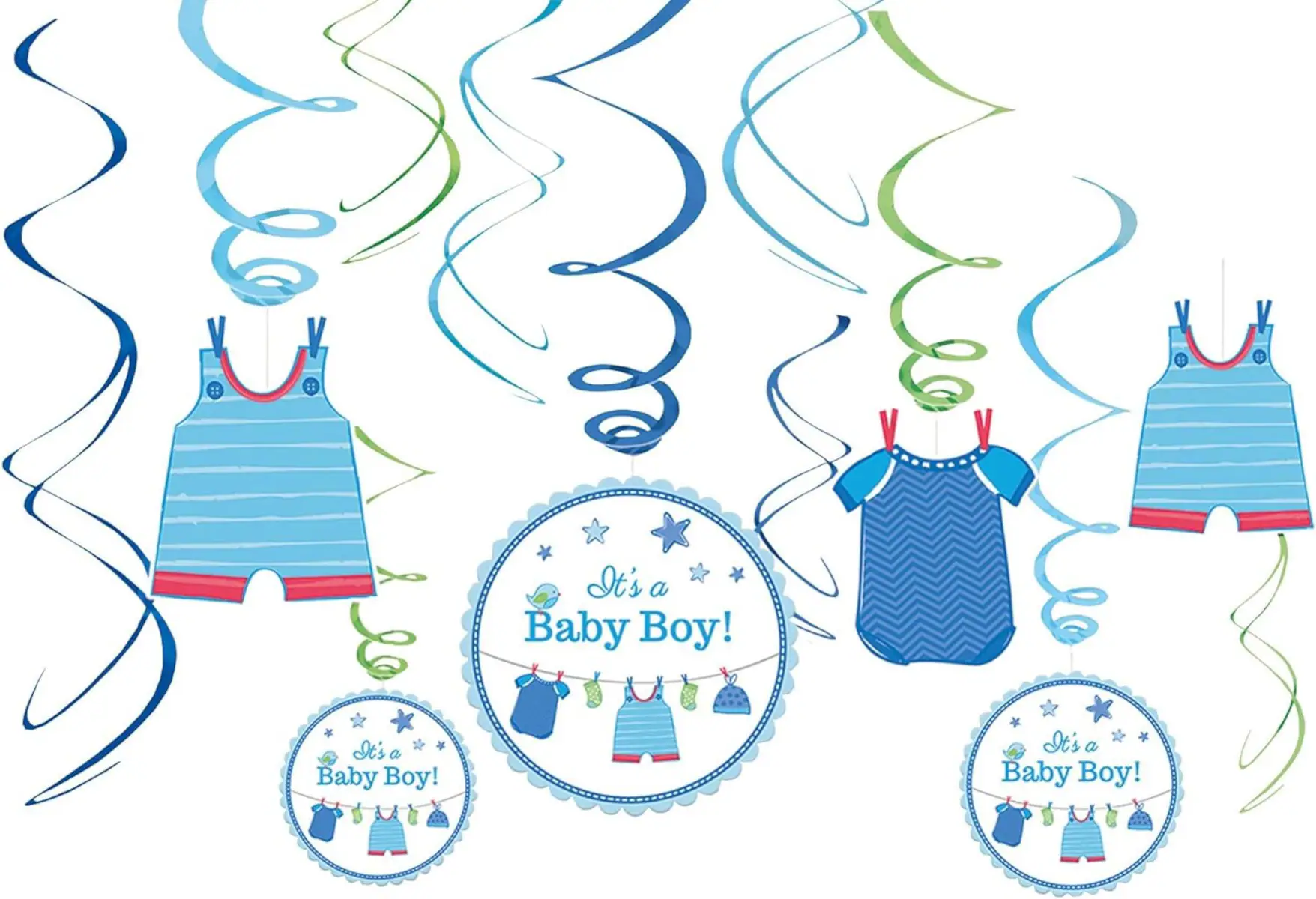 Babyparty-Set - It's a Boy (47-teilig) Es ist ein Junge Babypinkeln Gender Reveal Party