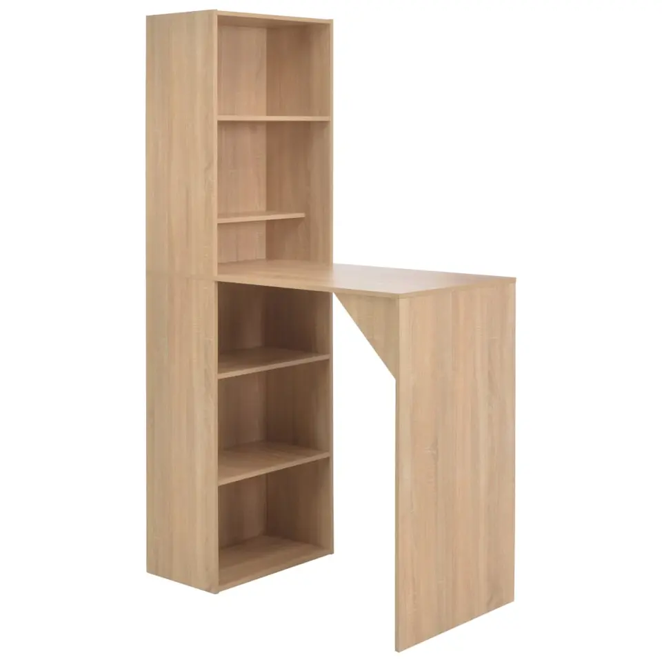 vidaXL - Bartafel - Bruin - Bewerkt hout