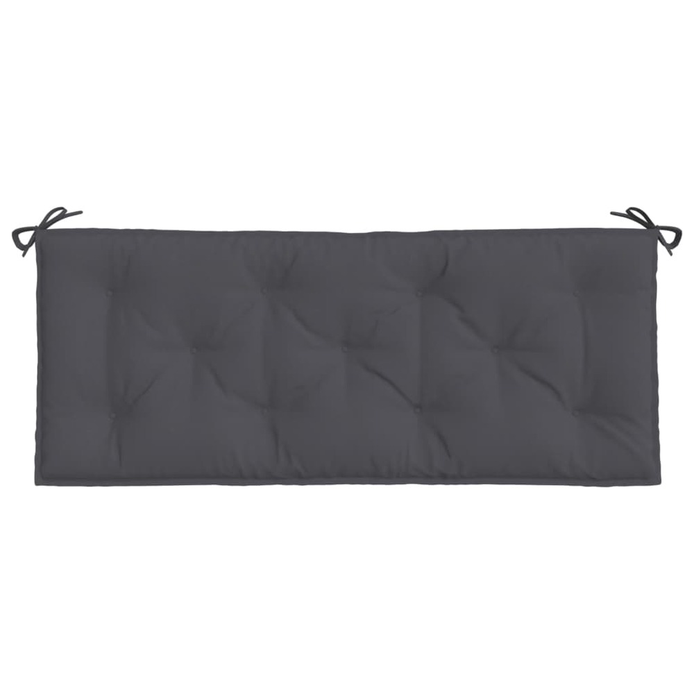 Coussins de banc de jardin 2 pcs anthracite tissu oxford