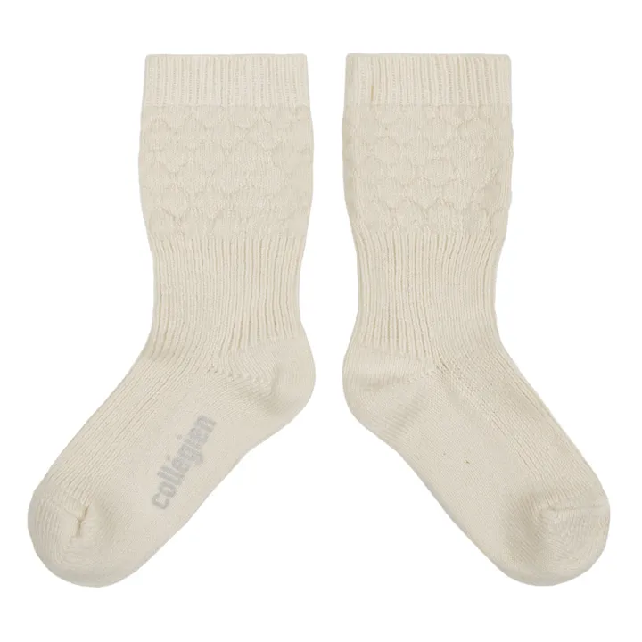 Collégien Chaussettes Celeste | Blanc cassé