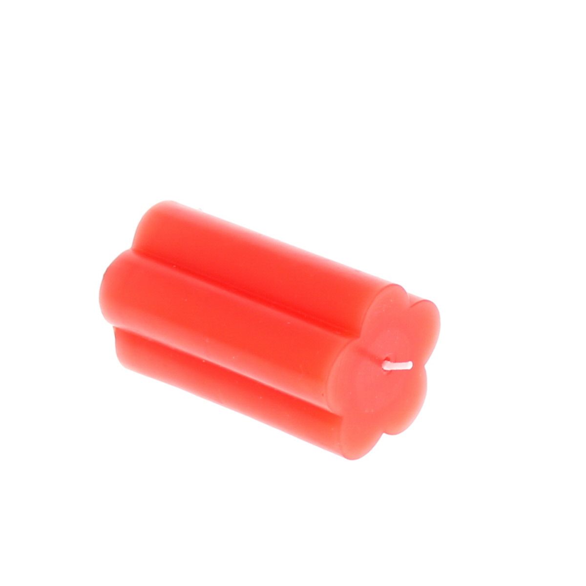 Bougie moyenne fleur rouge Atelier jasmin
