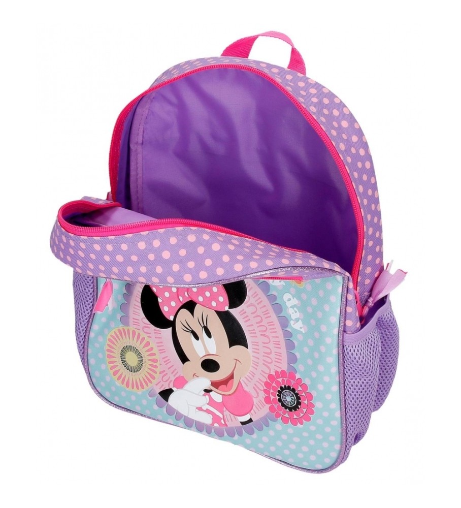 Mochila Disney Minnie hoje é meu dia adaptável a um carro 33 cm lilás
