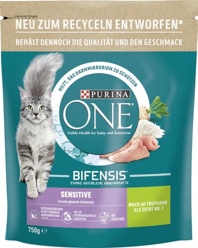 Purina ONE BIFENSIS Sensitive Reich an Truthahn und Reis