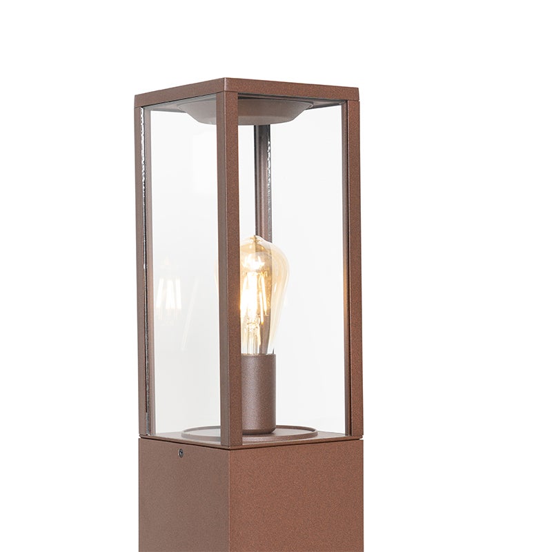 Industriële staande buitenlamp, roestbruin, 80 cm, IP44 - Charlois