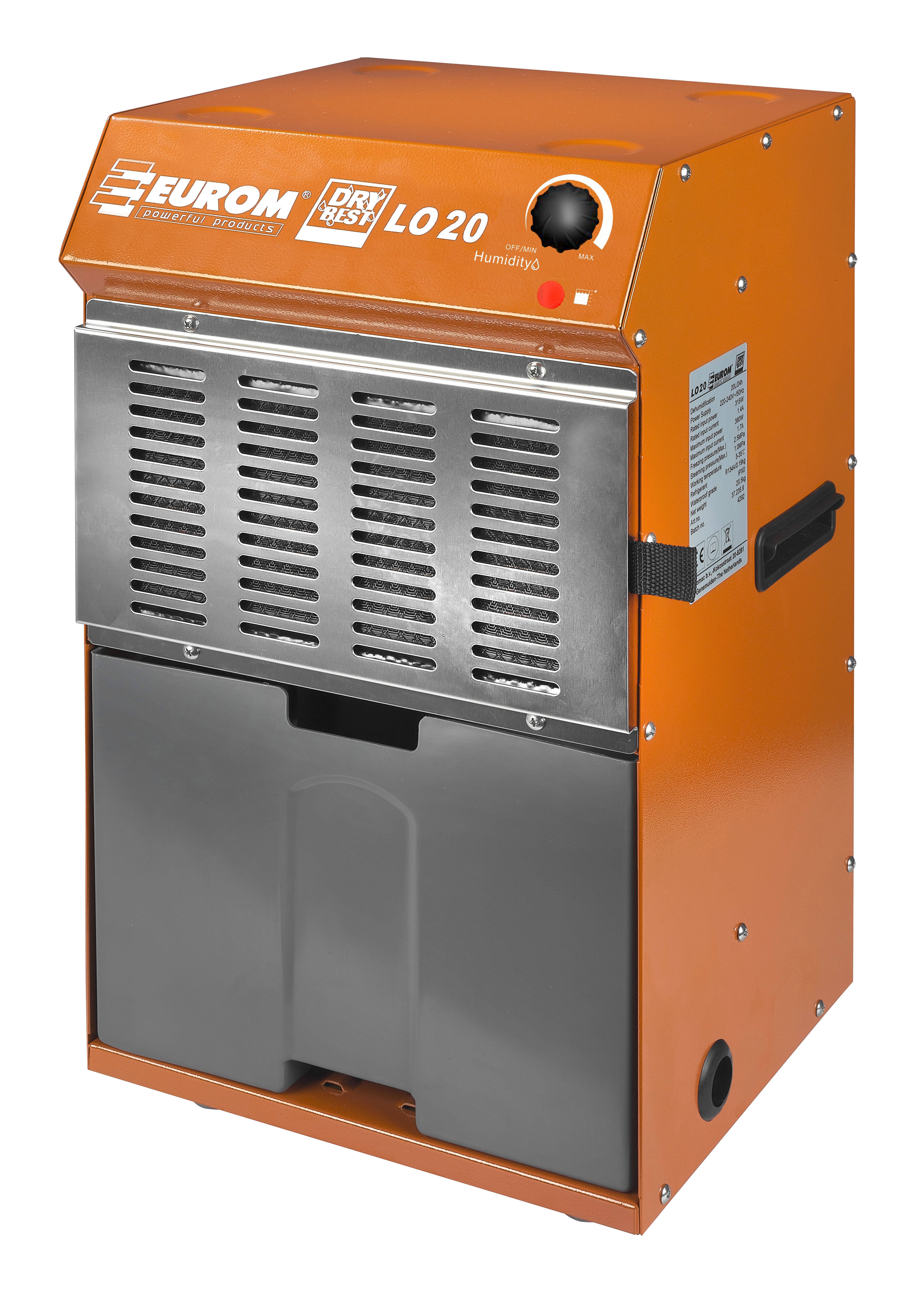 EUROM LO20 - Ontvochtiger - 20 l/24u