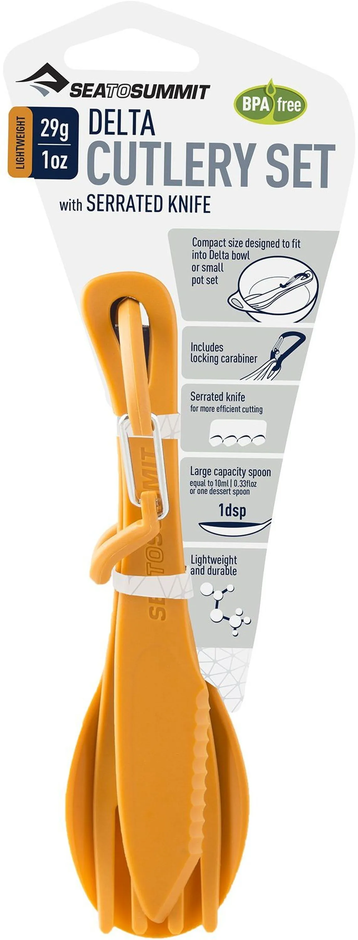 Sea To Summit CUTLERY DELTA SET Orange