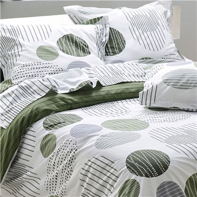 Linge de lit pois et rayures - BECQUET CRÉATION