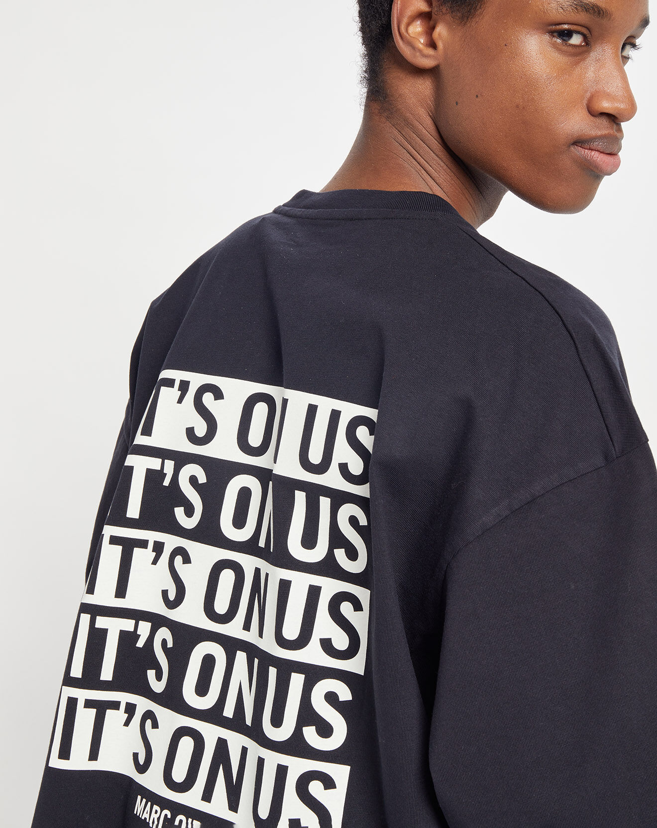 Marc O'Polo T-Shirt manches courtes It'S On Us Print noir