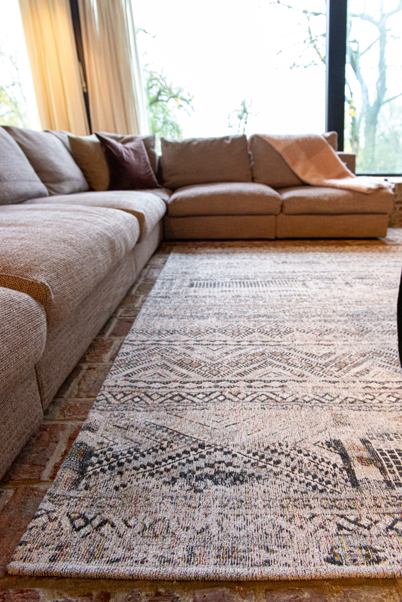 Ecorugs vloerkleed Kilim wit 200x280 cm