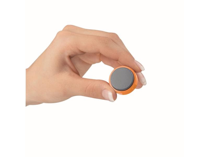 Maul Haftmagnet MAULpro 20 x Ø 30 mm Orange, 20 Stück Kraftmagnet