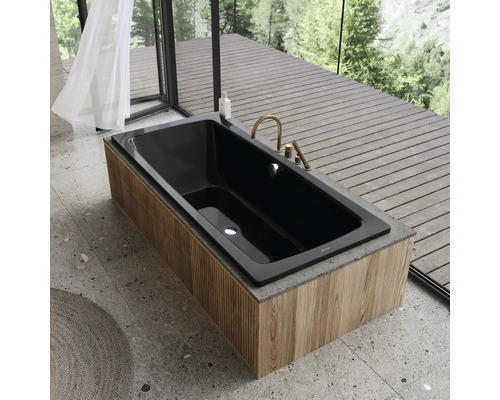 Kaldewei Cayono Duo 724 badkuip, 75 x 170 cm, glanzend zwart, 272400010701
