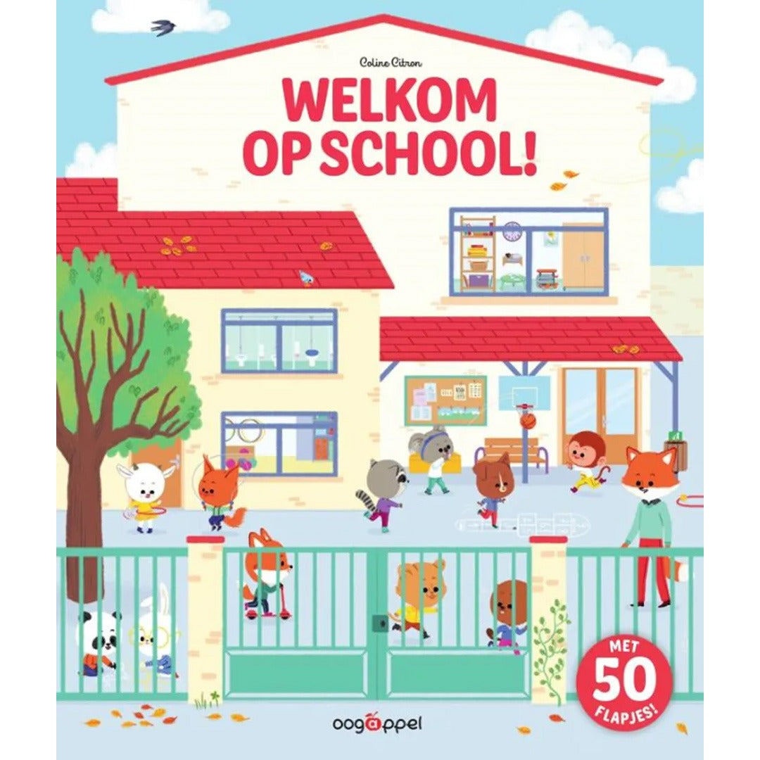 Oogappel kartonboek welkom op school