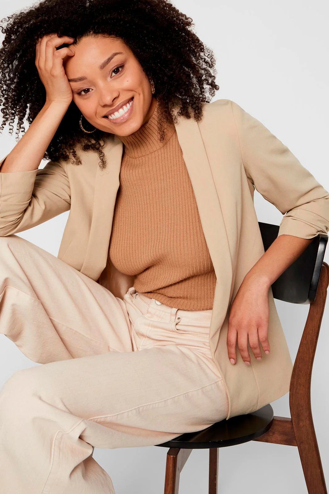 Pieces PcBoss 3/4 Blazer white pepper