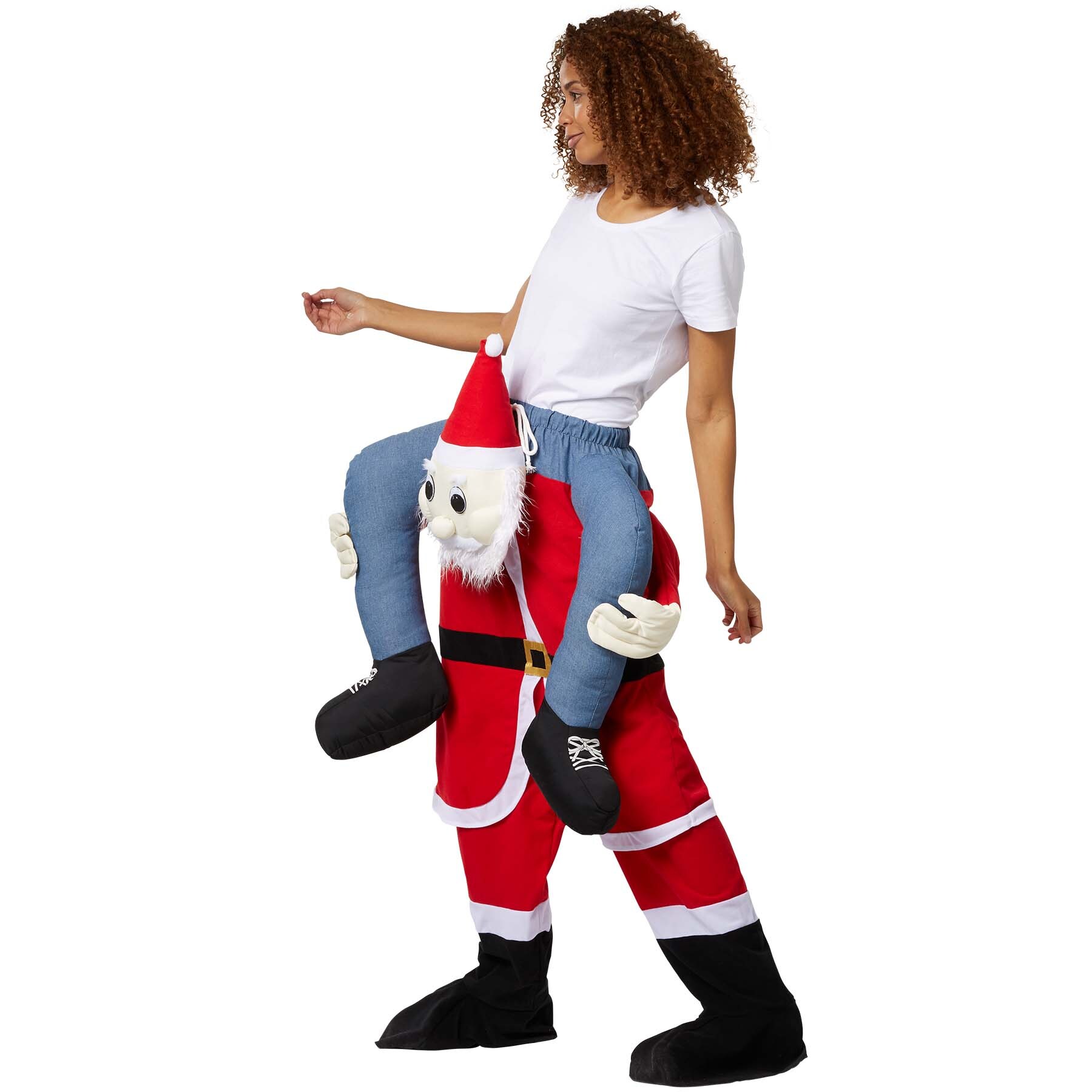 tectake® Huckepack-Kostüm Weihnachtsmann