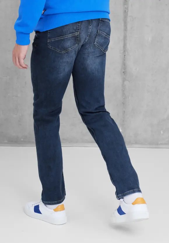 Slim Fit Jeans - dark blue deep random wash