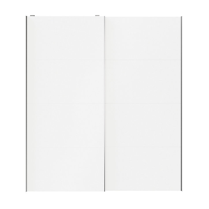 Portes de placard coulissantes 2 vantaux panneaux blancs GoodHome Atomia H. 225 x L. 200 x ép. 5,5 cm