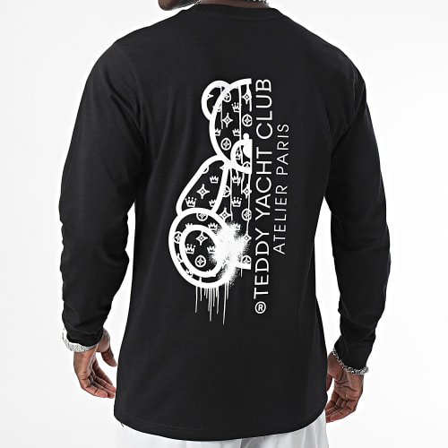Tee Shirt Manches Longues Atelier Paris Noir Blanc