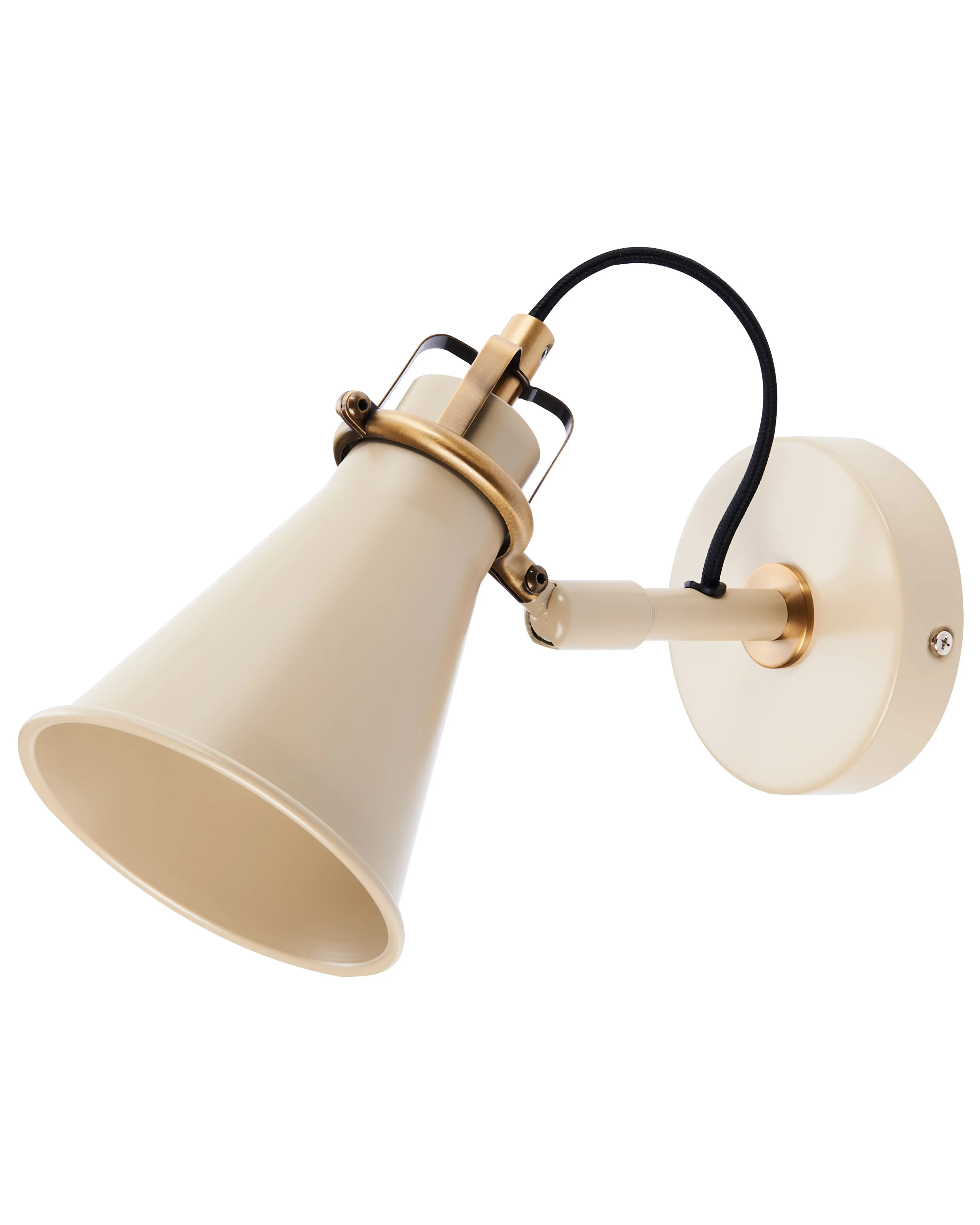 Set van 2 wandlampen MOYOLA verstelbaar Metaal Beige