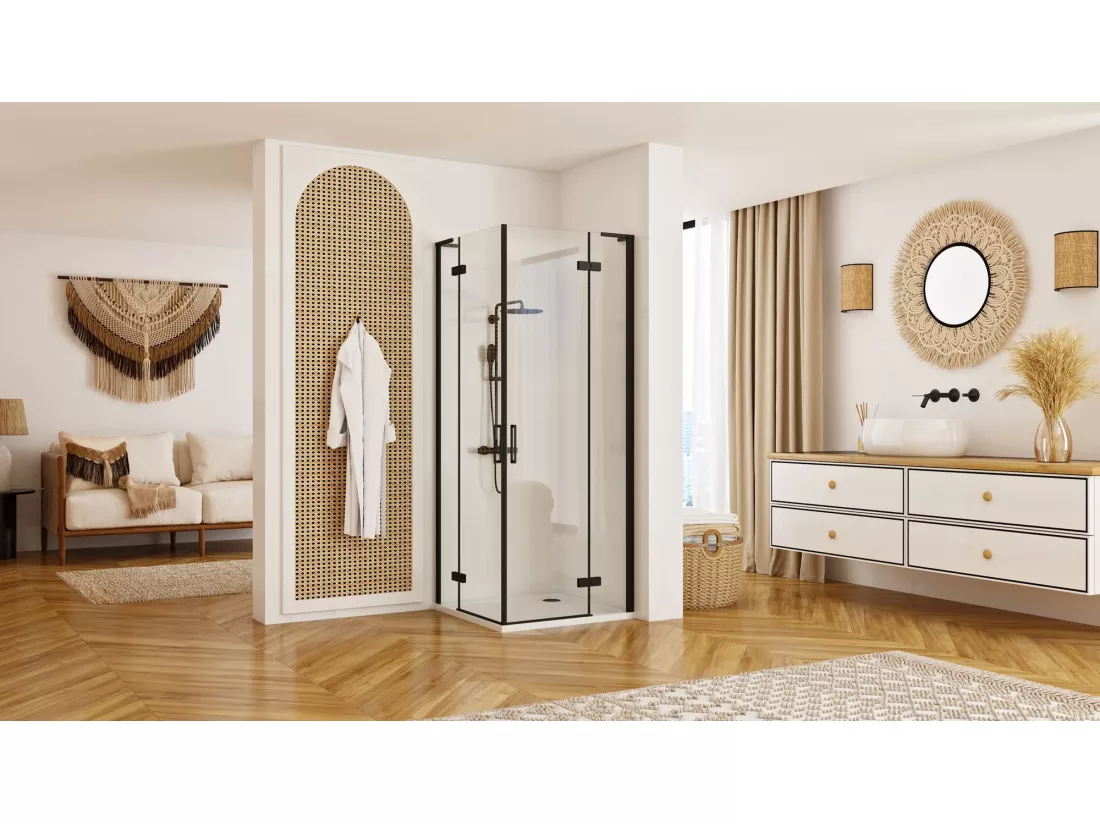 Cabine De Douche Rea Hugo 80X80 Black