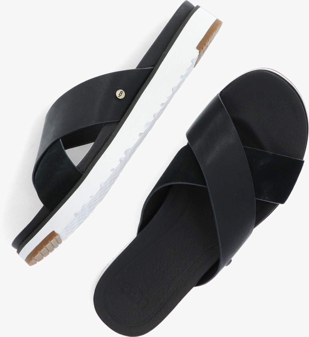 zwarte ugg slippers w kari slide