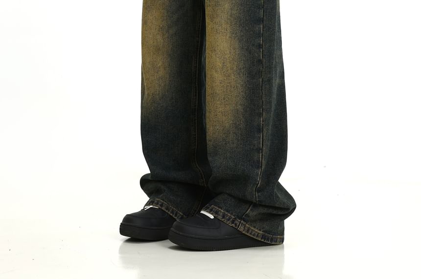 Meiksip - Hoge taille losse rechte jeans
