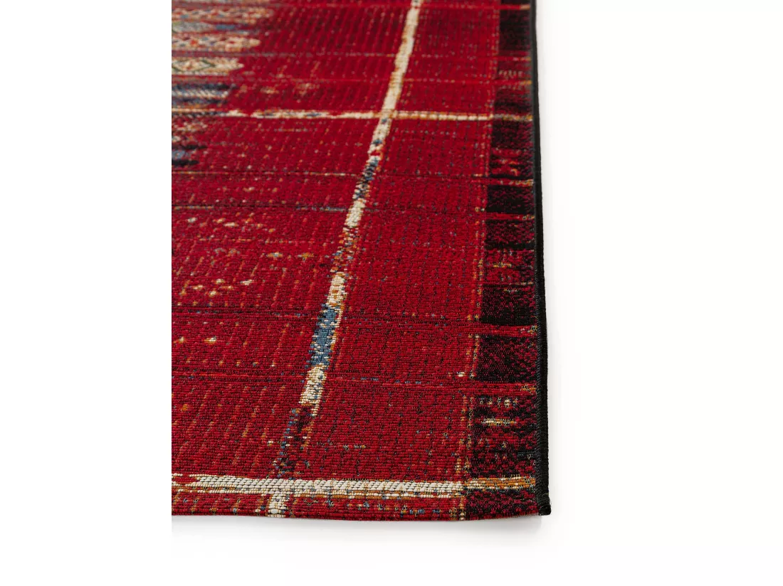 Tapis d'extérieur & intérieur Artis Multicouleur/Rouge 80x165 cm