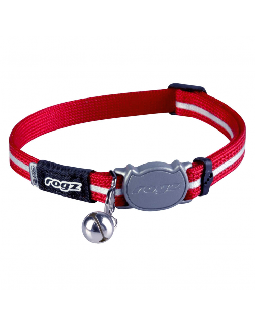 Rogz Alleycat Halsband Rood - Kattenhalsband