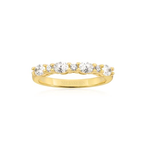 Sif Jakobs Jewellery Ellera Ovale Ring, Gold Plated, 60
