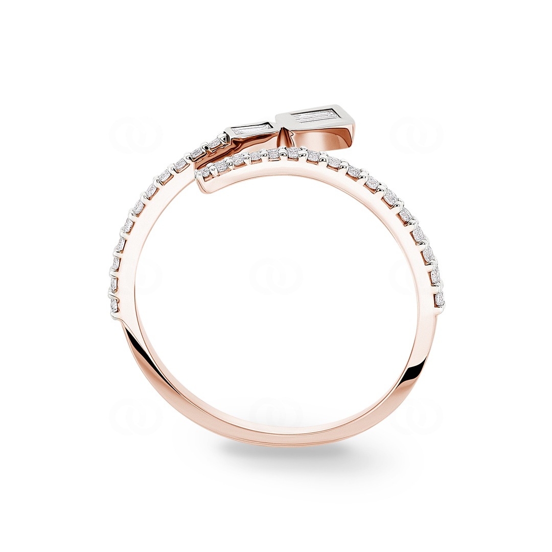 0.20 Karat Diamantring 750/18 K Roségold