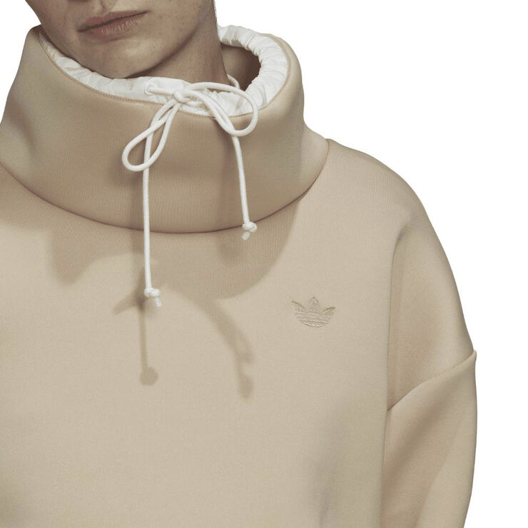 adidas funnel neck sweater Beige