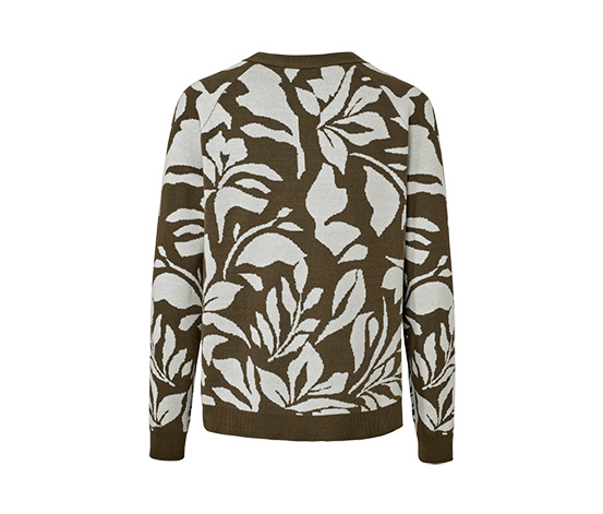 Grobstrick-Cardigan mit Jacquard