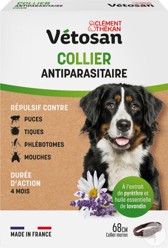 Clément Thékan Vétosan Collier Répulsif Chien 68cm Pièce 1
