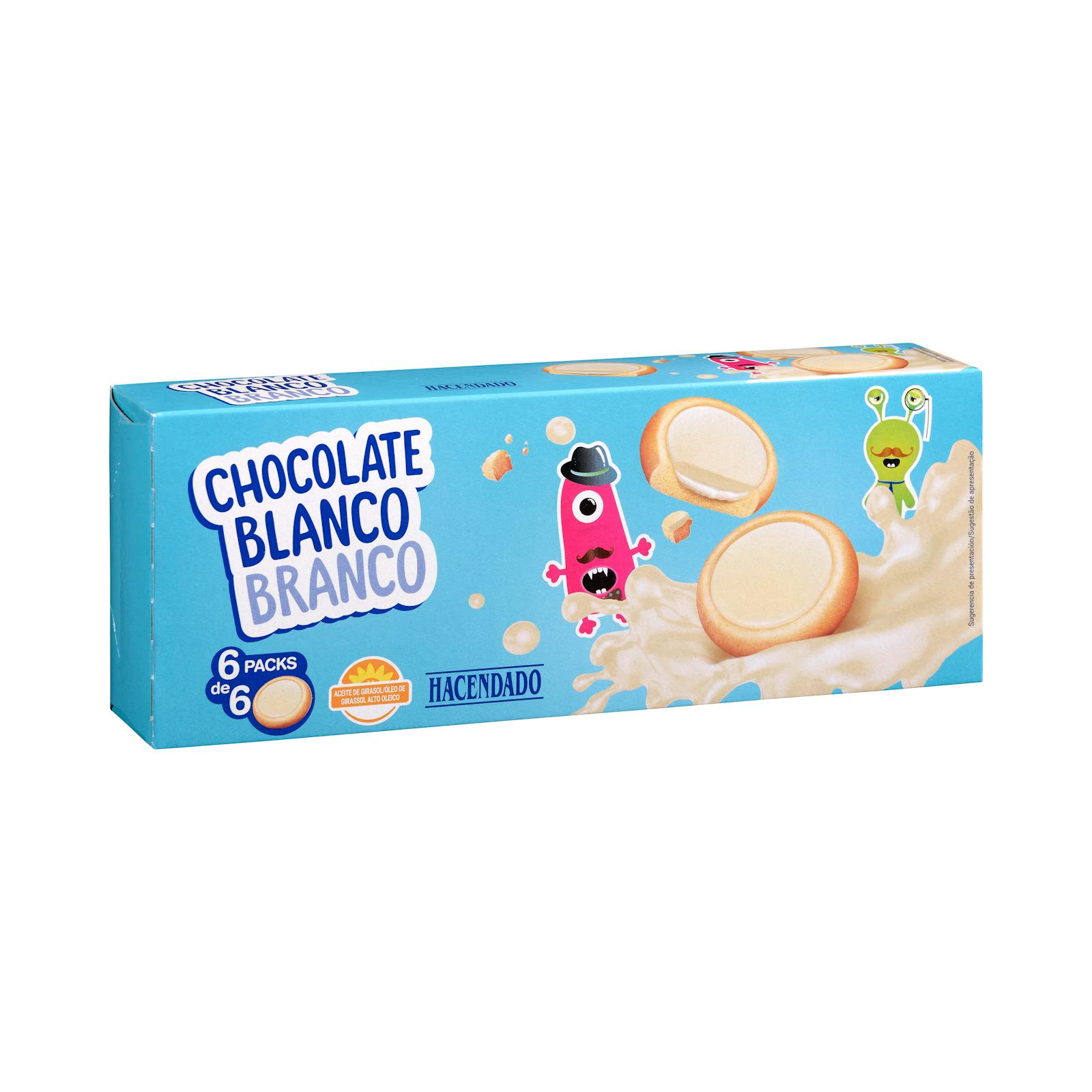Biscuits au chocolat blanc Hacendado