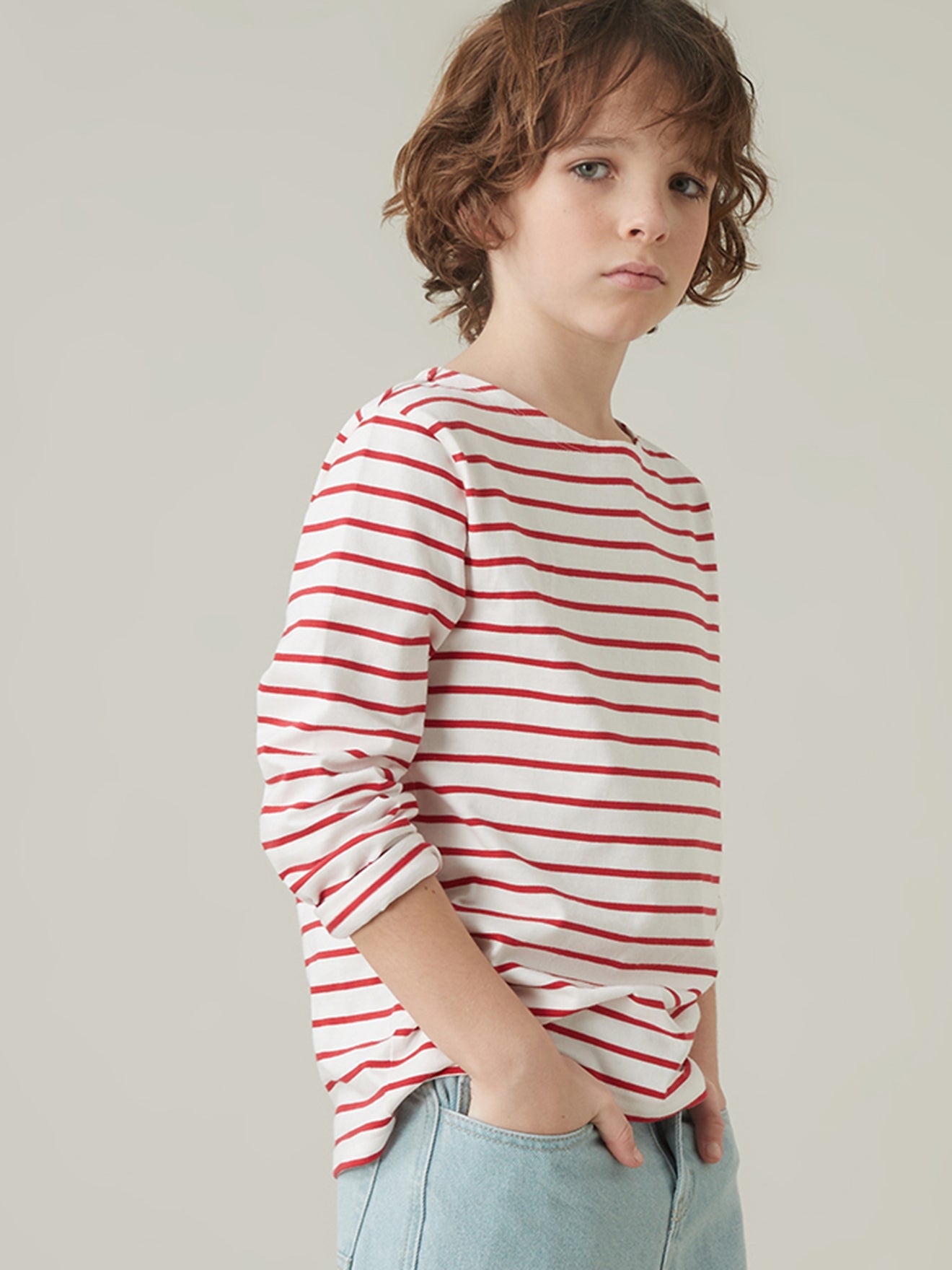 T-shirt marinière Garçon - Coton bio