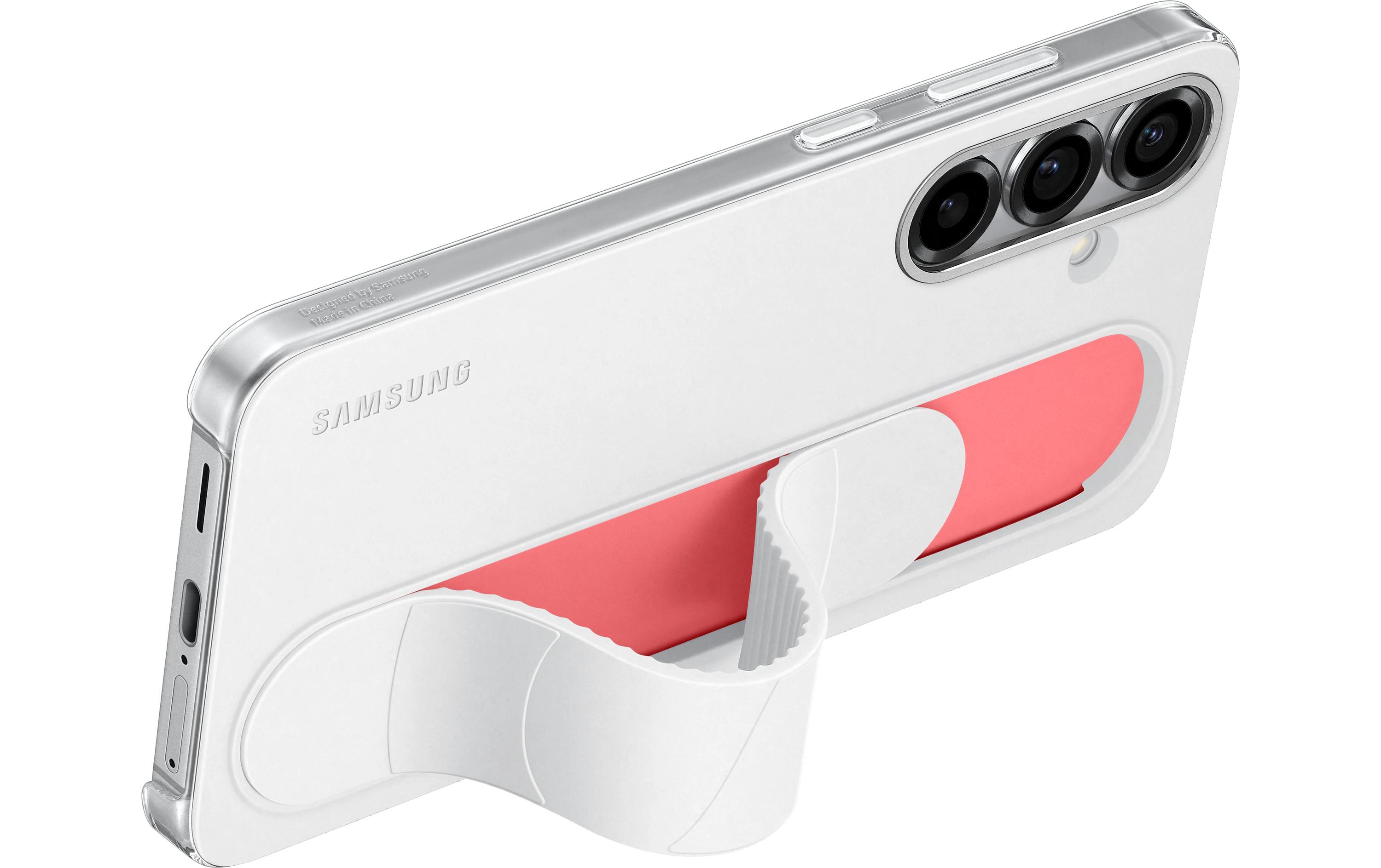 Back Cover Standing Grip Galaxy S25+ WeissSchutzhülle für das Samsung Galaxy S25+