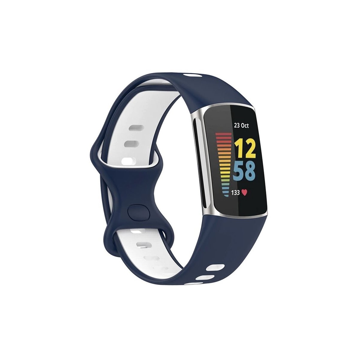 Twin Sport Armband Fitbit Charge 5 - Blå/hvit