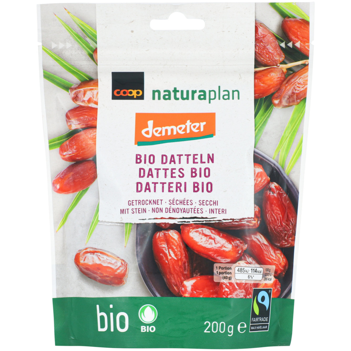 Naturaplan Bio Demeter Fairtrade Datteln
