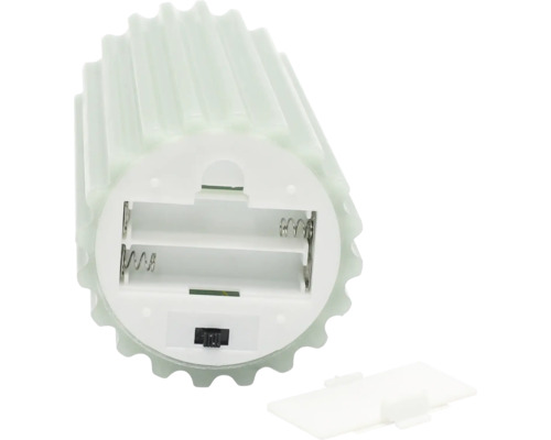 LED waxkaars Lafiora H 15 cm groen incl. 3D vlam