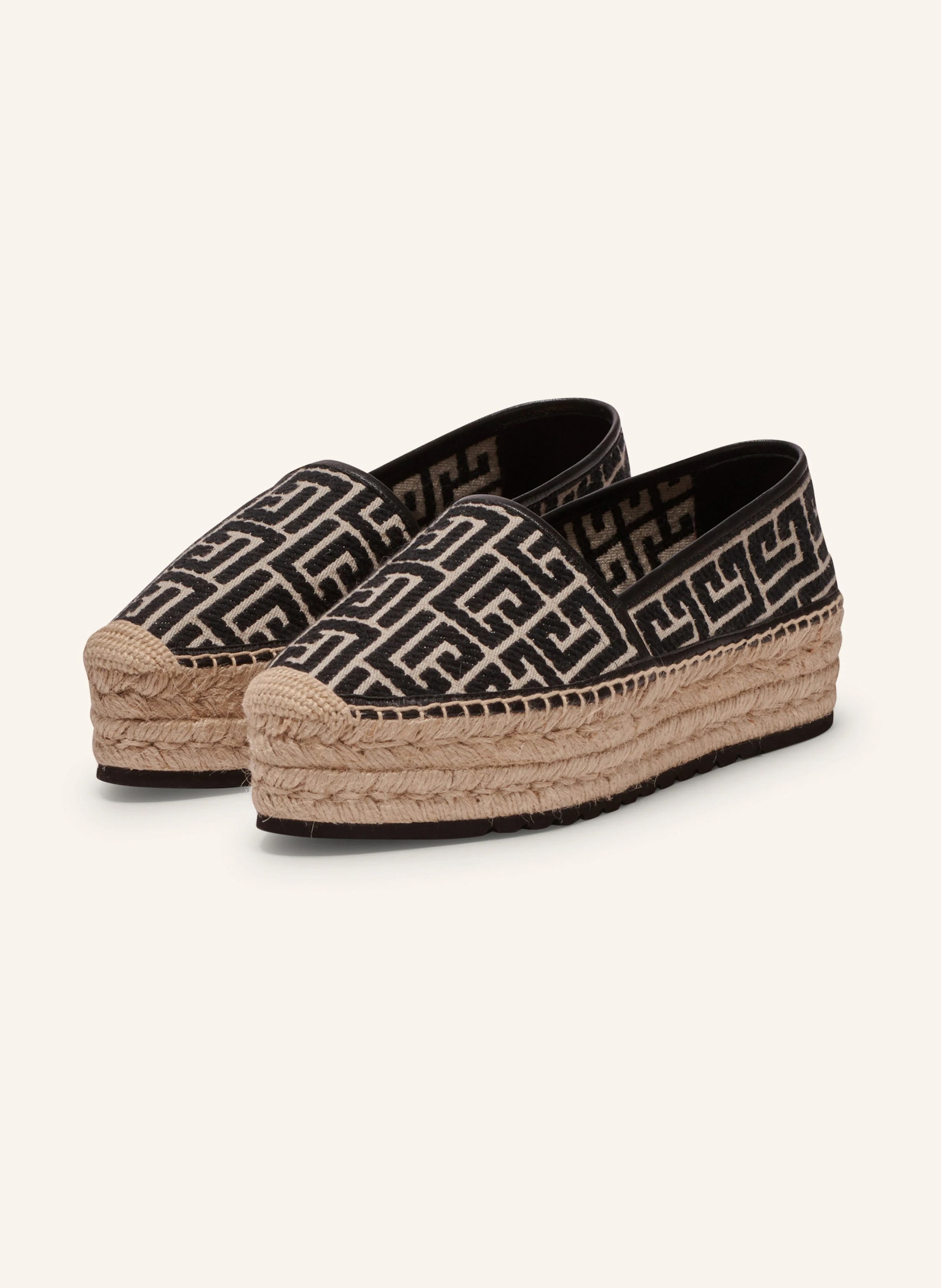 BALMAIN Espadrilles Alex mit Jacquard-Monogramm
