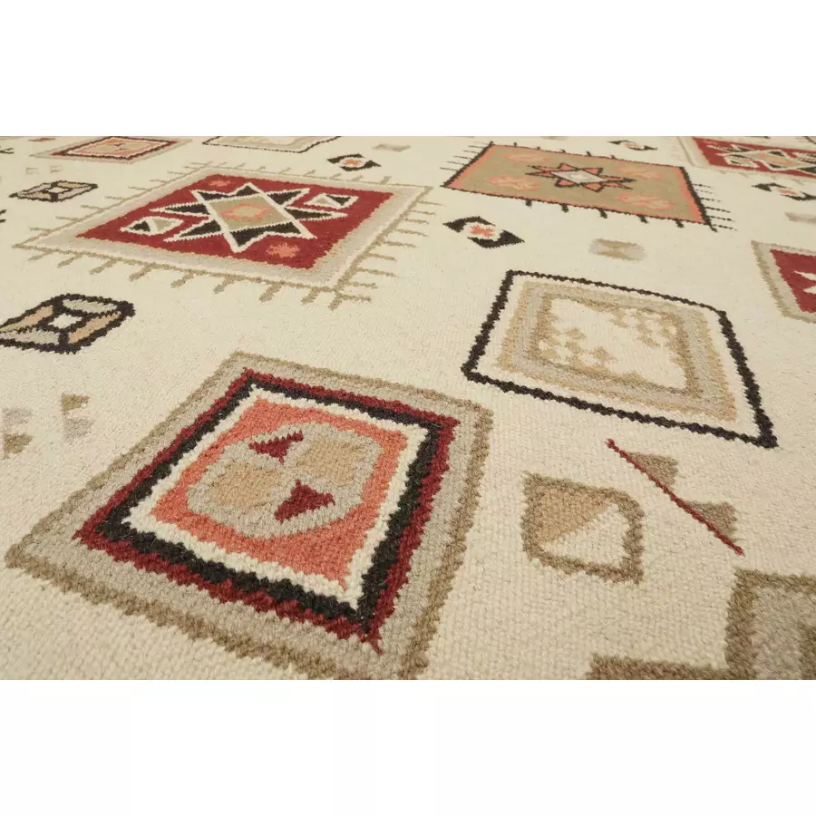 Green Looop Kelim Teppich Brionne beige