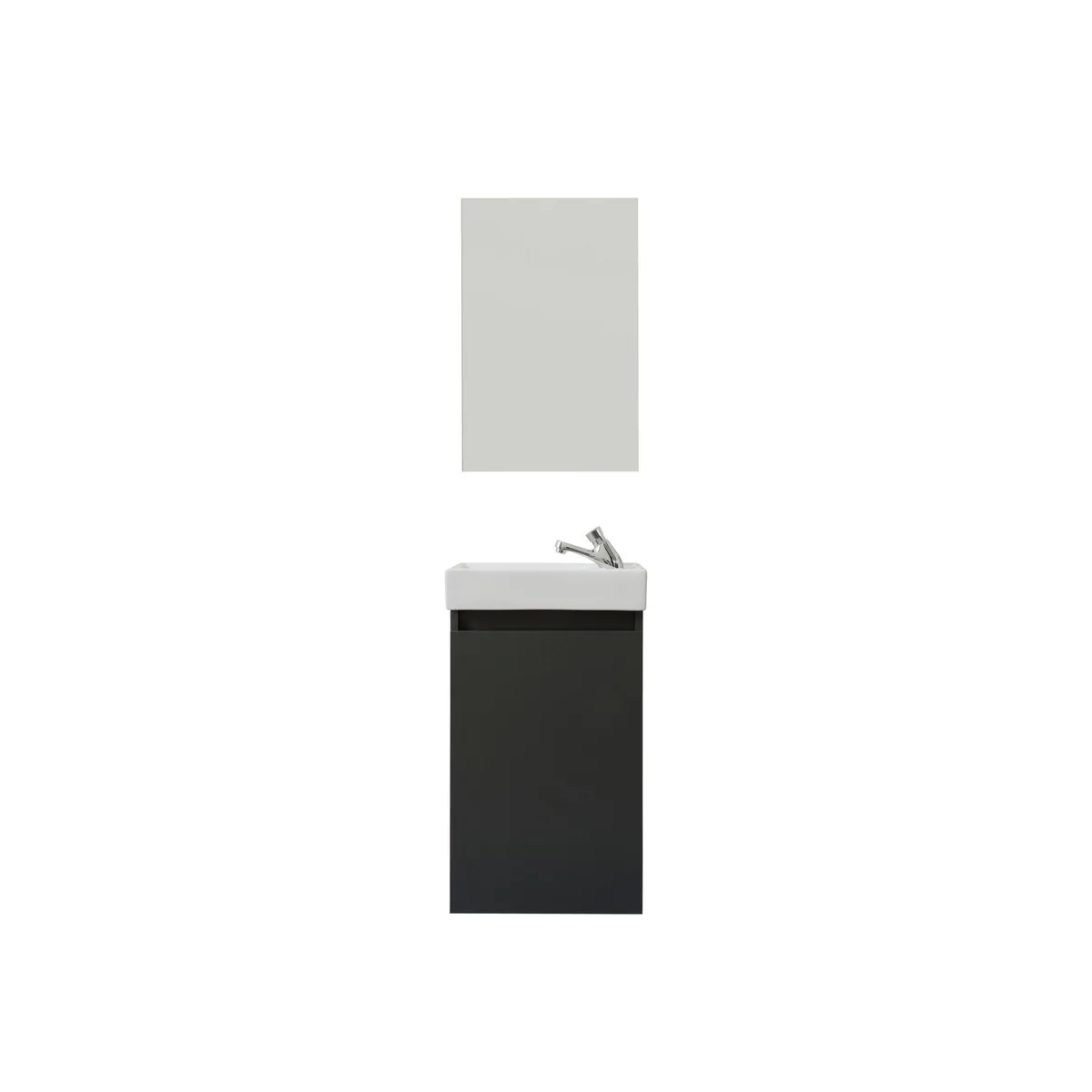 EPIKASA Ensemble de meubles salle de bain Champ - Gris