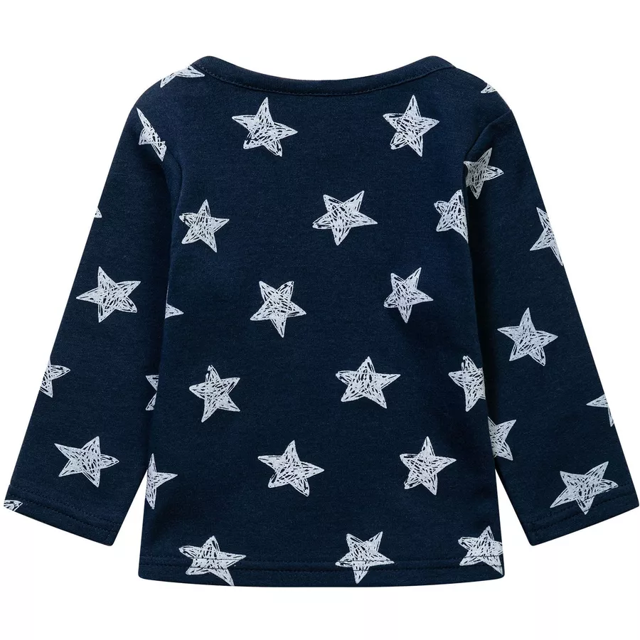 MINOTI 3er-Pack Longsleeves WeißDunkelblau