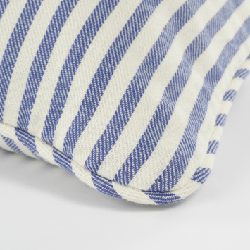 Kussen streep blauw - l55xb35xh10cm