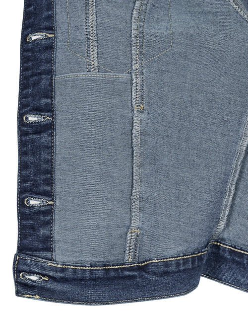 Vero Moda - VMLUNA LS SLIM DNM JACKET MIX GA NOOS - Bleu Medium