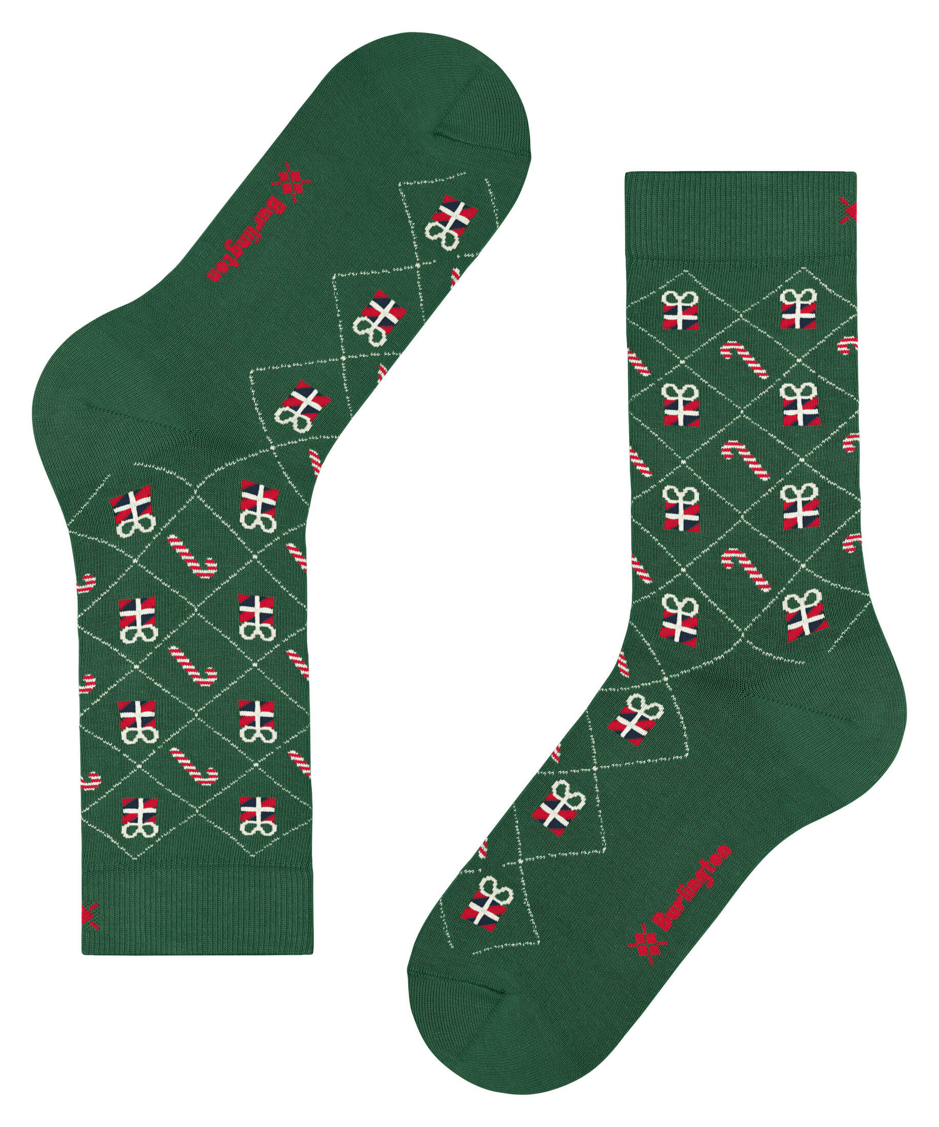 Burlington| Damen Socken X-Mas Argyle