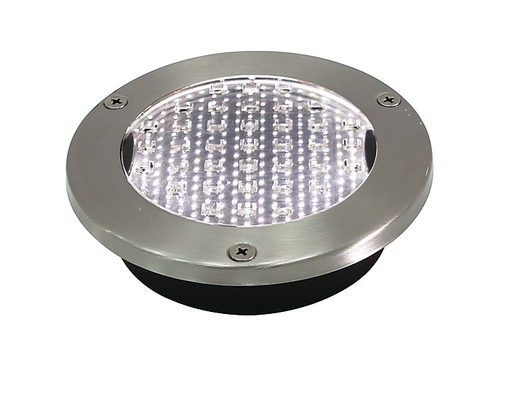 2 spots encastrable solaire Glend IP65 GoodHome lumière blanche