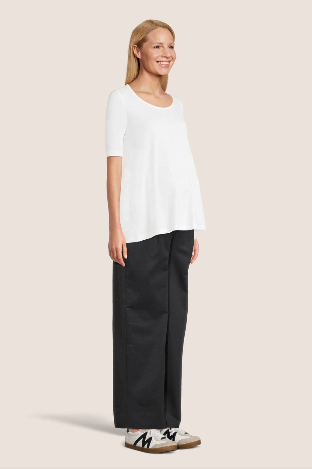 LOVE2WAIT low waist loose fit broek donkerblauw