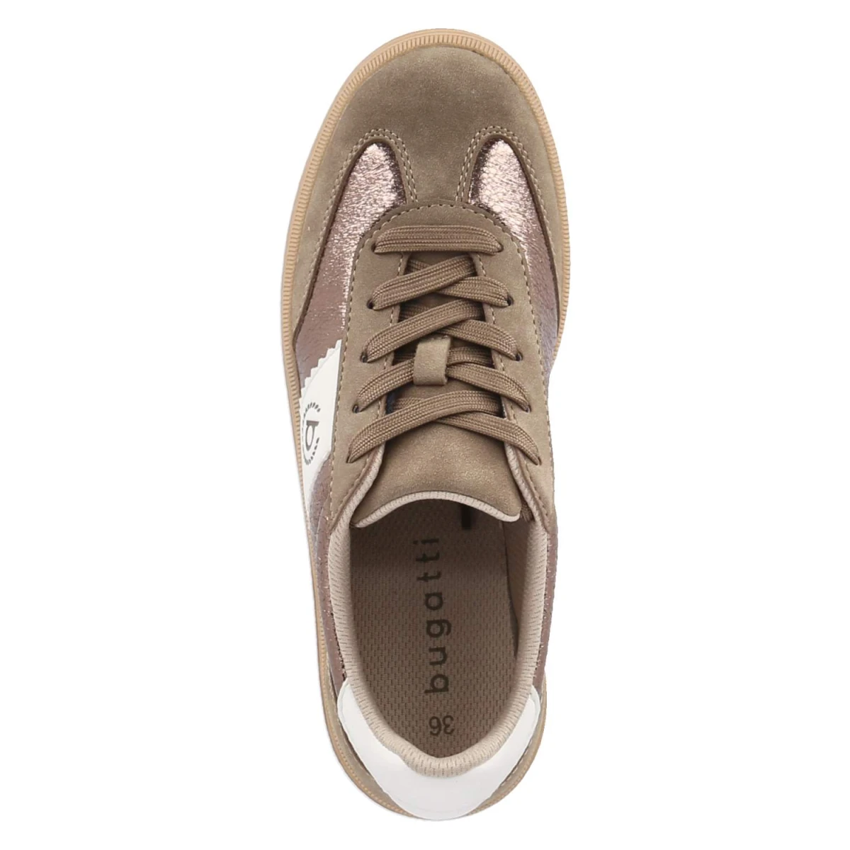 BugattiLow Sneaker YAS - mid-brown / metallics