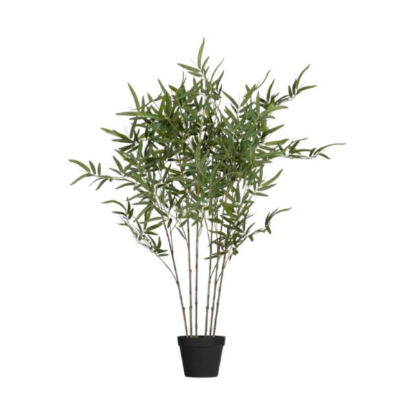 Woood Bambusa Kunstplant - Groen - 100 cm