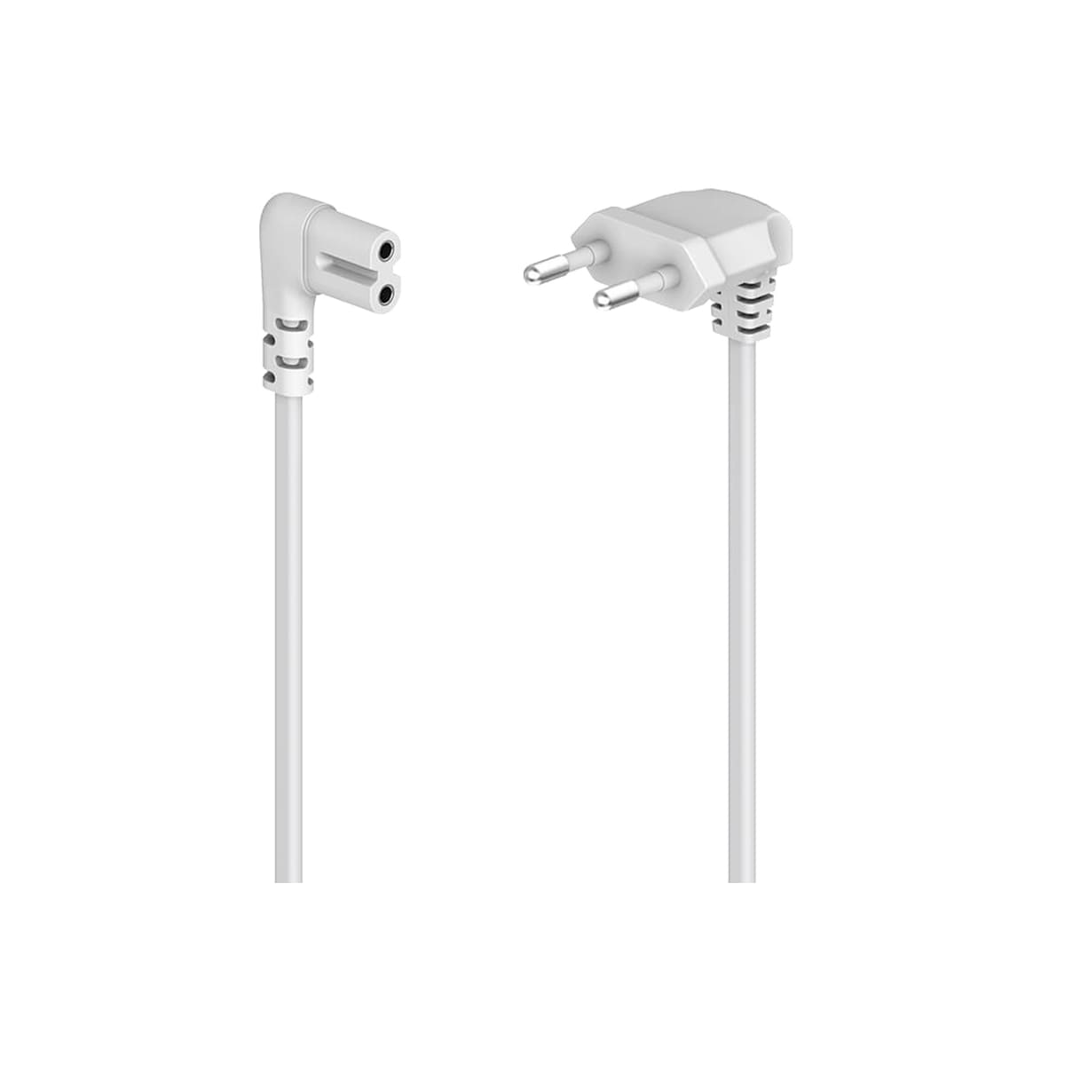 Hama Angled Euro Plug kabel 3 m (hvit)